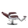 Fotel barberski Hair System BM88066 bordowy